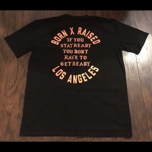 SOLD! BornxRaised XL black & orange stay ready t shirt